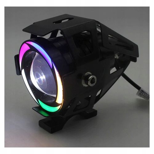 1x halogen motocyklowy U7C +RING color+WŁĄCZNIK na Arena.pl
