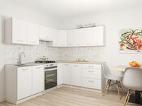 Zestaw mebli kuchennych Alaska Narożne Białe