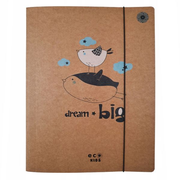 ECO KIDS teczka A4 z gumką KRAFT zdjęcie 3