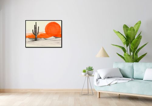 Plakat 80x60cm Kaktus Saguaro na Arena.pl