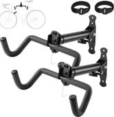 Wieszak na rower uchwyt ścienny regulowany składany zestaw 2 sztuki