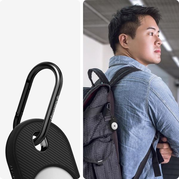 caseology vault apple airtag matte black zdjęcie 1
