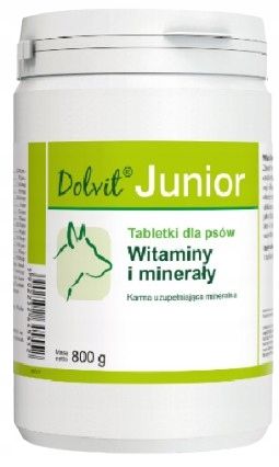 Dolvit Junior WITAMINY I MINERAŁY DLA SZCZENIĄT dla psa 800 g na Arena.pl