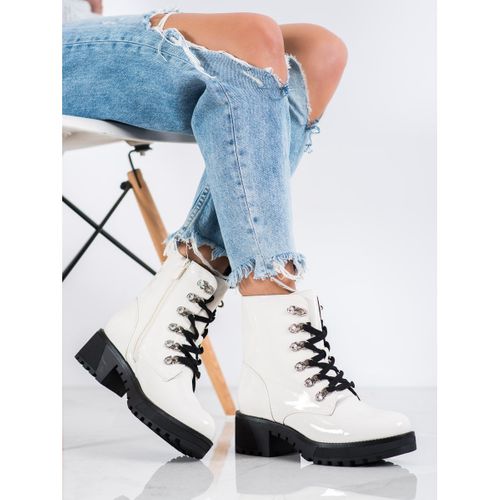 Białe Lakierowane Botki r.41 na Arena.pl