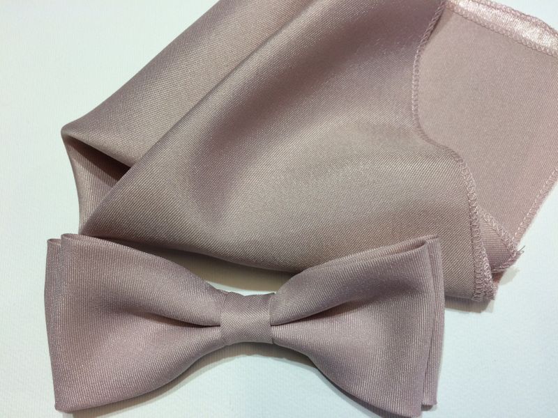 PUDROWY RÓŻ MUCHA Z POSZETKĄ DO UŁOŻENIA zdjęcie 7