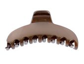 Francuska klamra do włosów brązowa 4 x 8,7 cm
