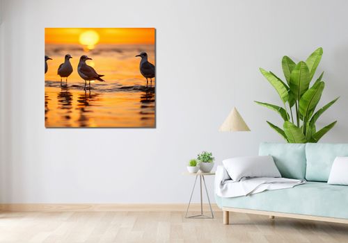 Obraz 100x90cm Mewia Gawęda na Arena.pl