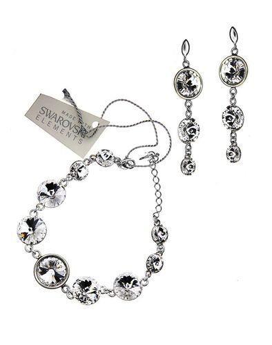 komplet srebro elementy Swarovski® na Arena.pl