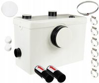 POMPA DO WC PRZEPOMPOWNIA ŚCIEKÓW ŁAZIENKOWA TOALETY WANNA PRYSZNIC TRZY