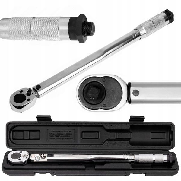 KLUCZ DYNAMOMETRYCZNY Z BLOKADĄ 3/8'' 7-112 Nm zdjęcie 1