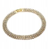 Elegancka bransoletka złota ślub cyrkonie