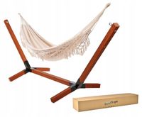 ZESTAW STELAŻ IMPREGNOWANY 220kg + HAMAK 220x150cm PRODUCENT