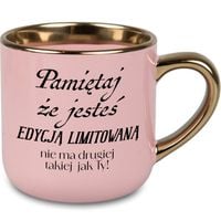 KUBEK MAXI ELEGANT RÓŻ SUPER PREZENT PAMIĘTAJ ŻE JESTEŚ EDYCJĄ