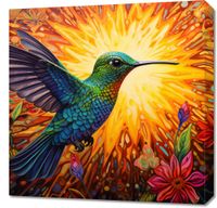 Obraz 60x60cm Koliber Barw