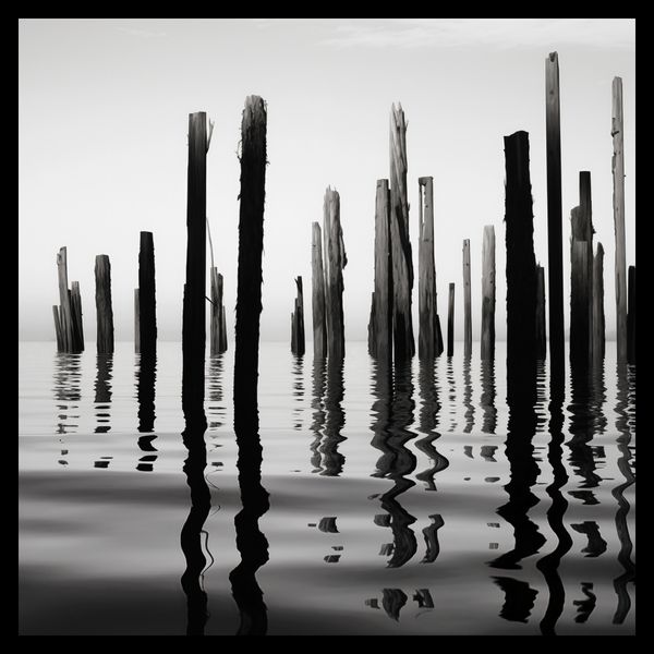 Plakat 50x50cm Refleksje Nad Wodą zdjęcie 2