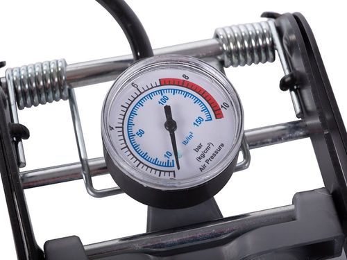 POMPKA SAMOCHODOWA NOŻNA DWUTŁOKOWA KOŃCOWKI ROWER AUTO DO PIŁEK MATERACA na Arena.pl