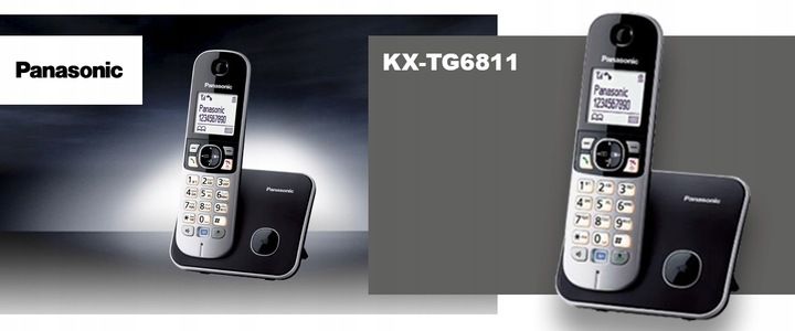 Panasonic KX-TG6811 Telefon stacjonarny DECT LCD zdjęcie 3