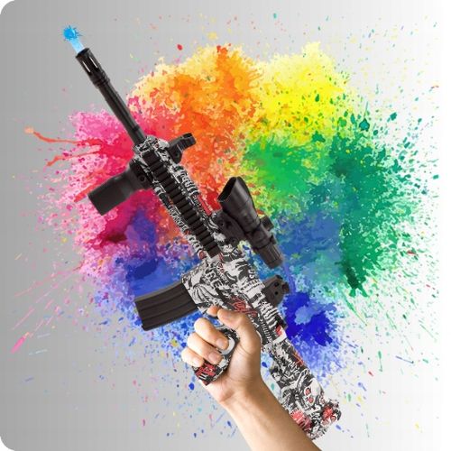 BEZPIECZNY WIELKI KARABIN NA KULKI ŻELOWE AUTOMAT MASZYNOWY PISTOLET BROŃ na Arena.pl