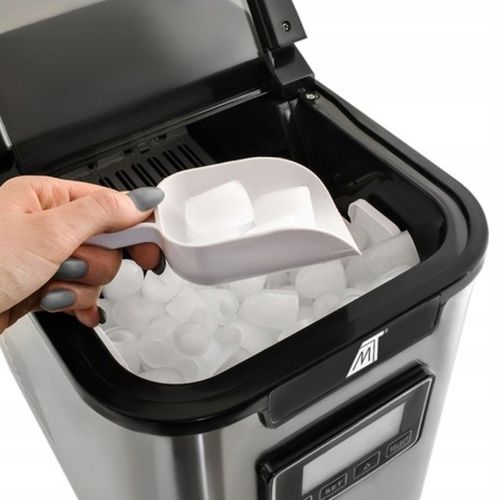Kostkarka Domowa Maszyna Do Lodu Srebrna Szara Wydajna Łatwa w Obsłudze na Arena.pl