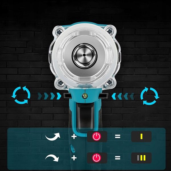 AKUMULATOROWY KLUCZ UDAROWY BEZSZCZOTKOWY 650Nm 1280W + 3x BATERIA 18V zdjęcie 2