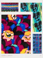 Plakat 60x80cm Kwiaty Art Deco v.13, Bénédictus Vintage do Salonu