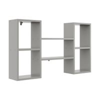 Nowoczesna półka ścienna, 102x18x60 cm, szary, mat | TYLETEGOTU