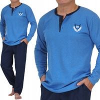 OCIEPLANA PIŻAMA MĘSKA ciepła gruba pidżama zimowa spodnie z