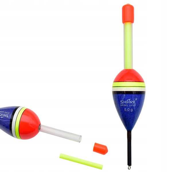 Spławik Przelotowy z BALSY SHARK 5,0 g / 11,5 cm z gniazdem na nasadkę zdjęcie 1