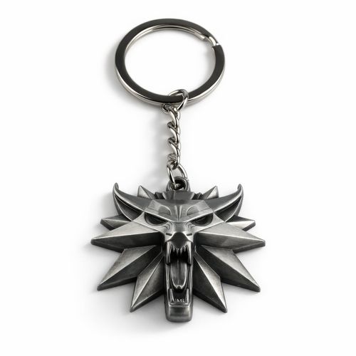 Wolf Medallion | 8 cm | Metal | Brelok Gamingowy | Witcher na Arena.pl