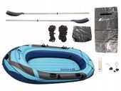 CRIVIT PONTON RODZINNY 3-OSOBOWY SOLIDNY I WYTRZYMAŁY 272cm + AKCESORIA