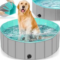 DUŻY BASEN DLA PSA ZWIERZĄT OGRODOWY ROZPOROWY SKŁADANY KOJEC 160x30 cm