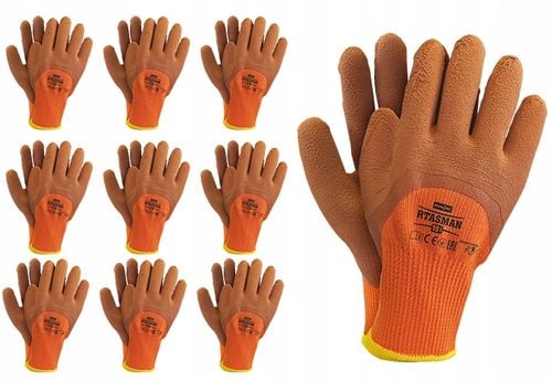 rękawice robocze / ocieplane / pomarańczowo-brązowe / rozmiar: 10 - xl / na Arena.pl