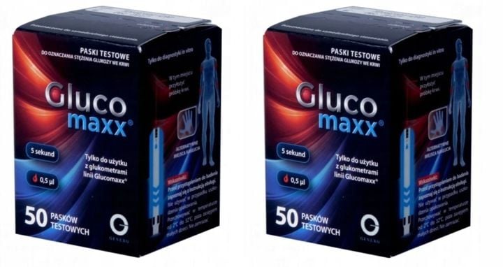 Paski testowe Genexo Glucomaxx 50 sztuk plus zdjęcie 1