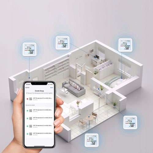 Czujnik Sensor Temperatury i Wilgotności LCD ZIGBEE na Arena.pl