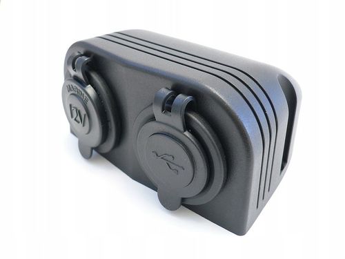 ŁADOWARKA USB 5V 3,1A GNIAZDO HERMETYCZNE 12V 24V na Arena.pl