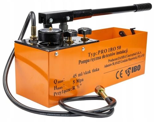 POMPA RĘCZNA DO PRÓB CIŚNIENIA CIŚNIENIOWYCH INSTALACJI TŁOKOWA PR-50 na Arena.pl
