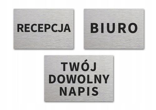 Tabliczka informacyjna TWÓJ DOWOLNY NAPIS DOWOLNY NADRUK 30x20 cm na Arena.pl