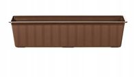 Skrzynka balkonowa AGRO IS600 | Brązowy, Kształt Prostokątny, Wymiary 18x60x14 cm, Kolor Brązowy, Prosperplast