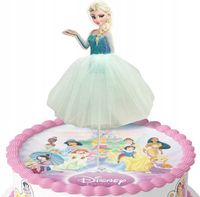 Topper Urodzinowy na tort Elza Kraina Lodu DEKORACJA NA IMPREZĘ URODZINOWĄ