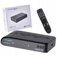 Dekoder Tuner Combo DVB-T2 DVB-S2X DVB-C 4K H.265 YouTube Wi-Fi LAN + PILOT