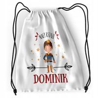 Plecak Sportowy Szkolny Dla Dominika Syna Dziecka Z Nadrukiem Ze Zdjęciem