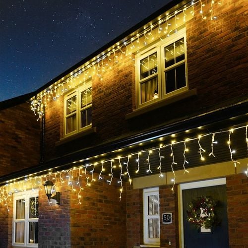 SOPLE 120LED GIRLANDA GRUBY ZIELONY KABEL FLASH Białe ciepłe + błysk zimny na Arena.pl