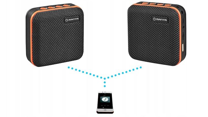 GŁOŚNIK BLUETOOTH Przenośny Bezprzewodowy z radiem MANTA SPK01GO MP3 USB FM zdjęcie 2