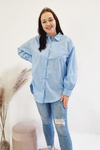 Elegancka Klasyczna Koszula Niebieska M na Arena.pl