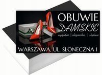Wizytówki firmowe Foliowane 1000szt różne wzory OBUWIE DAMSKIE