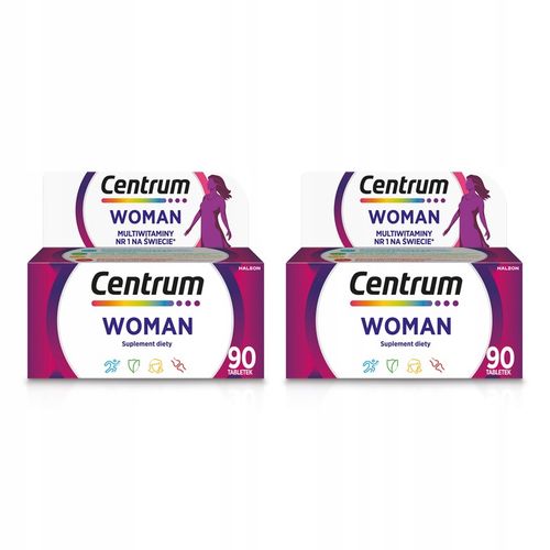 Multiwitamina Centrum dla Kobiet Suplement diety witaminy 90 tabletek na Arena.pl
