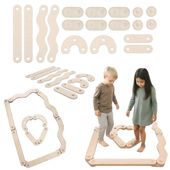 równoważnia ścieżka do balansowania drewno