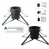 STOJAK CHOINKOWY MASYWNY 5-12 CM Z REGULACJĄ I POJEMNIKIEM NA WODĘ