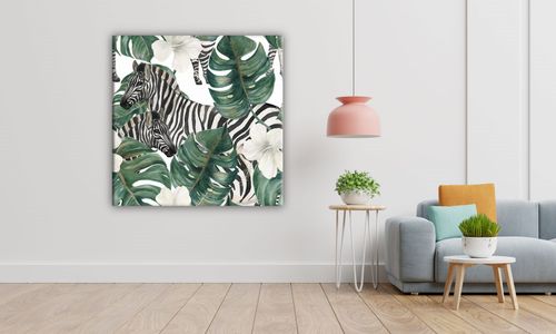 OBRAZ NA PŁÓTNIE 120 Zebry 50x50cm na Arena.pl