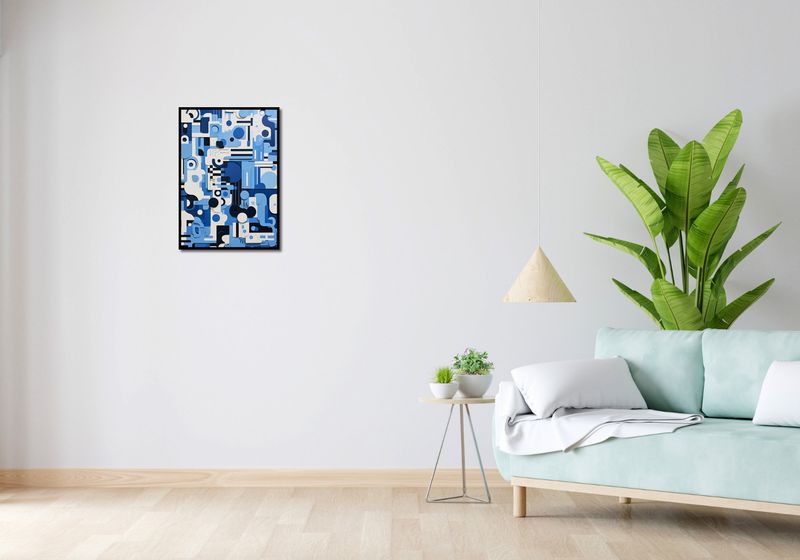 Plakat 42x59,4cm Niebieski Labirynt zdjęcie 4